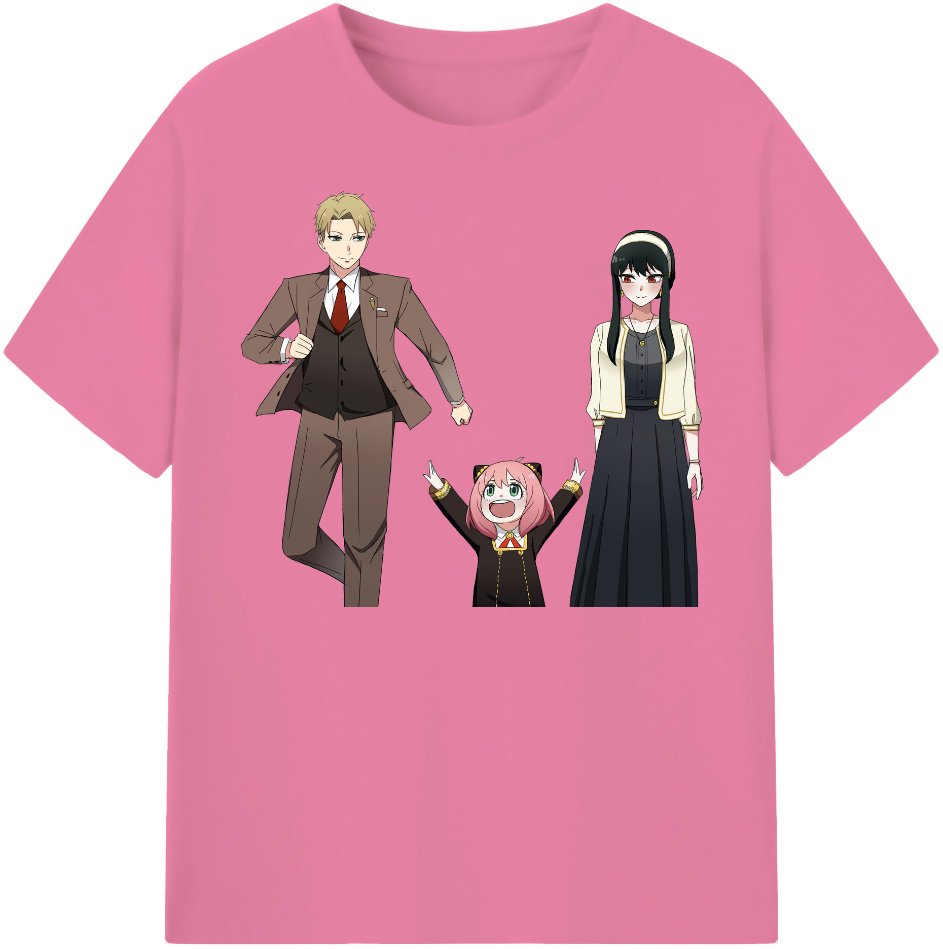 （画像用） SPY×FAMILY间谍家家酒 綿100％半袖Tシャツ（フロントプリント）